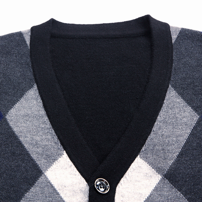 6% Wool Fashion Sleeveless Sweater Men Pullovers Cardigan Jumpers Knitwear Vest Winter V Neck Slim Fit Casual Clothing Male 201125