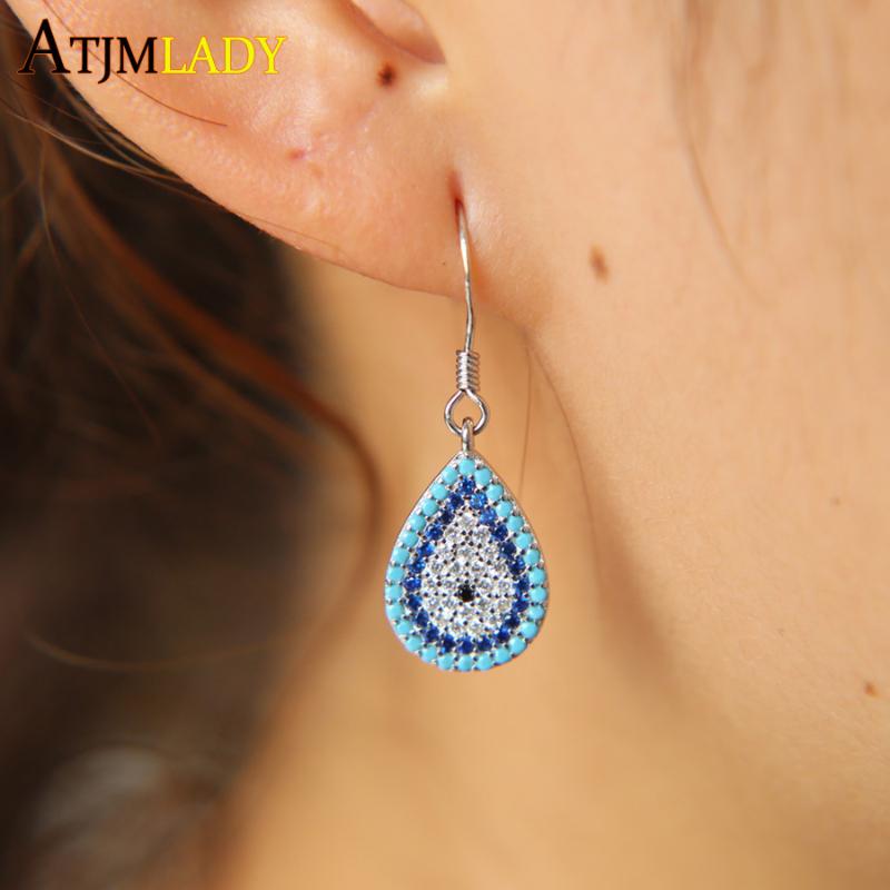 Pendientes Mujer New Promotion Oorbellen High Quality Tear Drop Pave Turquoisesa 925 Sterling silver Charm Hook Dangle Earring
Pendientes Mujer New Promotion Oorbellen High Quality Tear Drop Pave Turquoisesa 925 Sterling silver Charm Hook Dangle Earring