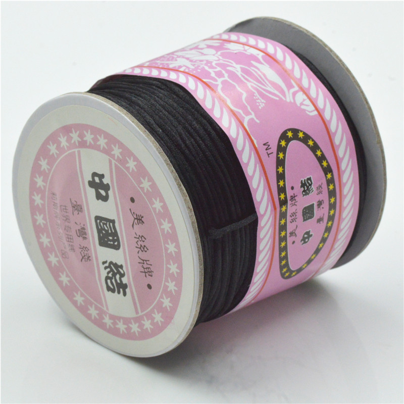 TYRY.HU 70m 1.5mm Meters Satin Silk Rope Nylon Cord For Baby Teether Accessories Teething Pacifier Chain Cord DIY Tool Y1221