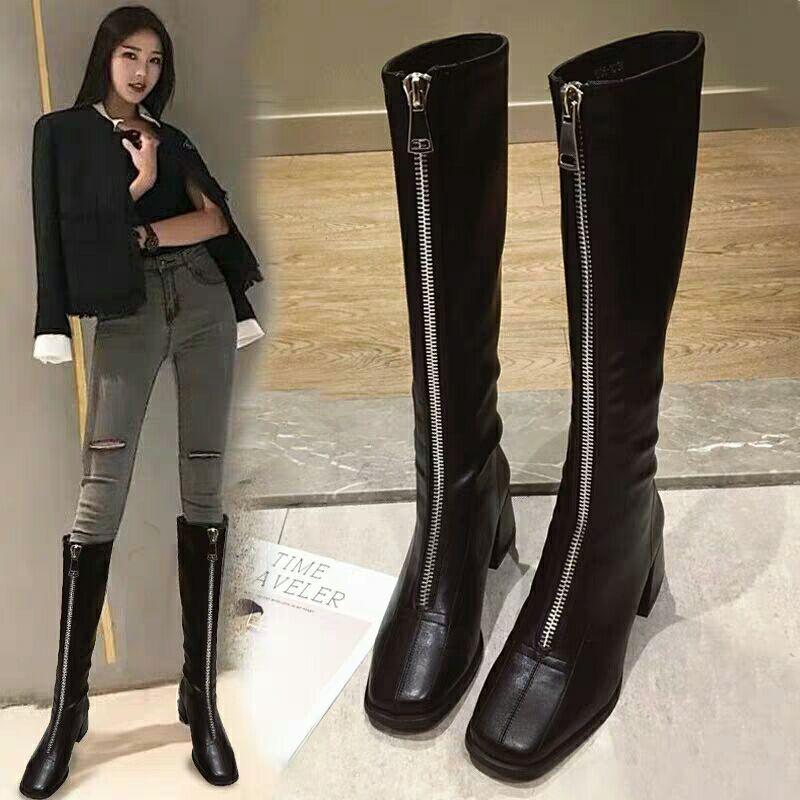 Winter Boots Lady Leather Women's Shoes Zipper Boots-Women Luxury Designer Sexy Thigh High Heels High Sexy 2020 Autumn Rubber
Winter Boots Lady Leather Women's Shoes Zipper Boots-Women Luxury Designer Sexy Thigh High Heels High Sexy 2020 Autumn Rubber