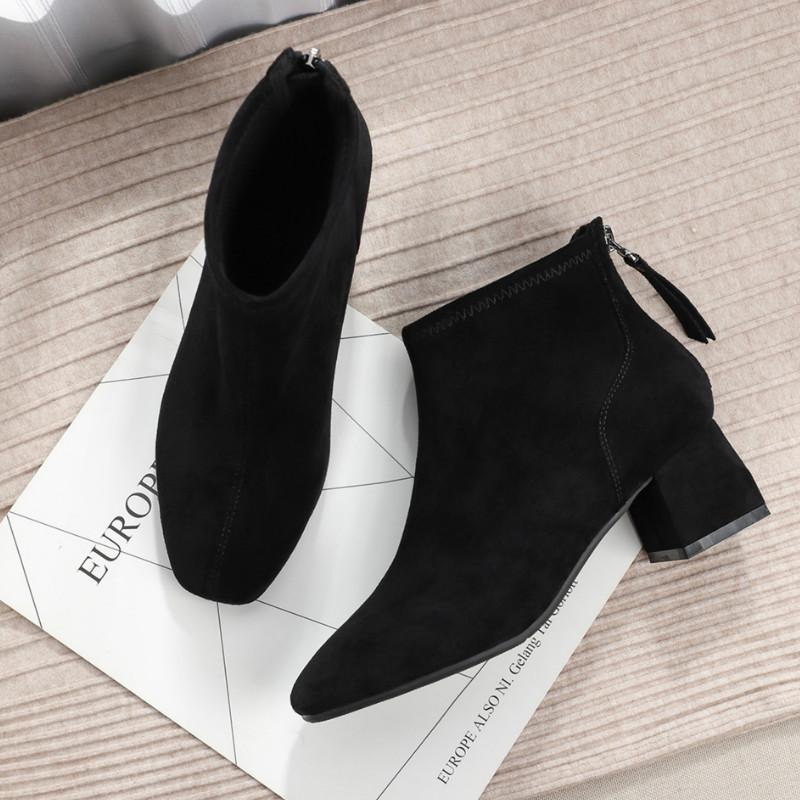 Women's Shoes Ankle Boots 2020 Autumn Winter Square Toe Zipper Sexy Square High Heels Solid Beige Black Cowboy Boots Woman, 1922-1-black
Women's Shoes Ankle Boots 2020 Autumn Winter Square Toe Zipper Sexy Square High Heels Solid Beige Black Cowboy Boots Woman, 1922-1-black