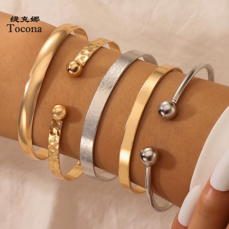Tocona Punk 5pcs/sets Colorful Alloy Metal Bangle for Women New Trendy Open Bracelets Bohemian Jewelry Gift Wholesale 16423
Tocona Punk 5pcs/sets Colorful Alloy Metal Bangle for Women New Trendy Open Bracelets Bohemian Jewelry Gift Wholesale 16423