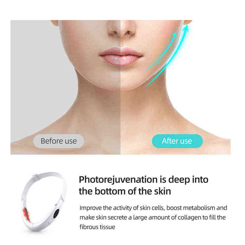 NXY Face Care Devices Ckeyin Micro Current v Shape Face Lifter Electric Lifting Tighten Reduce Double Chin Masseter Facial Slimming Vibration Massager