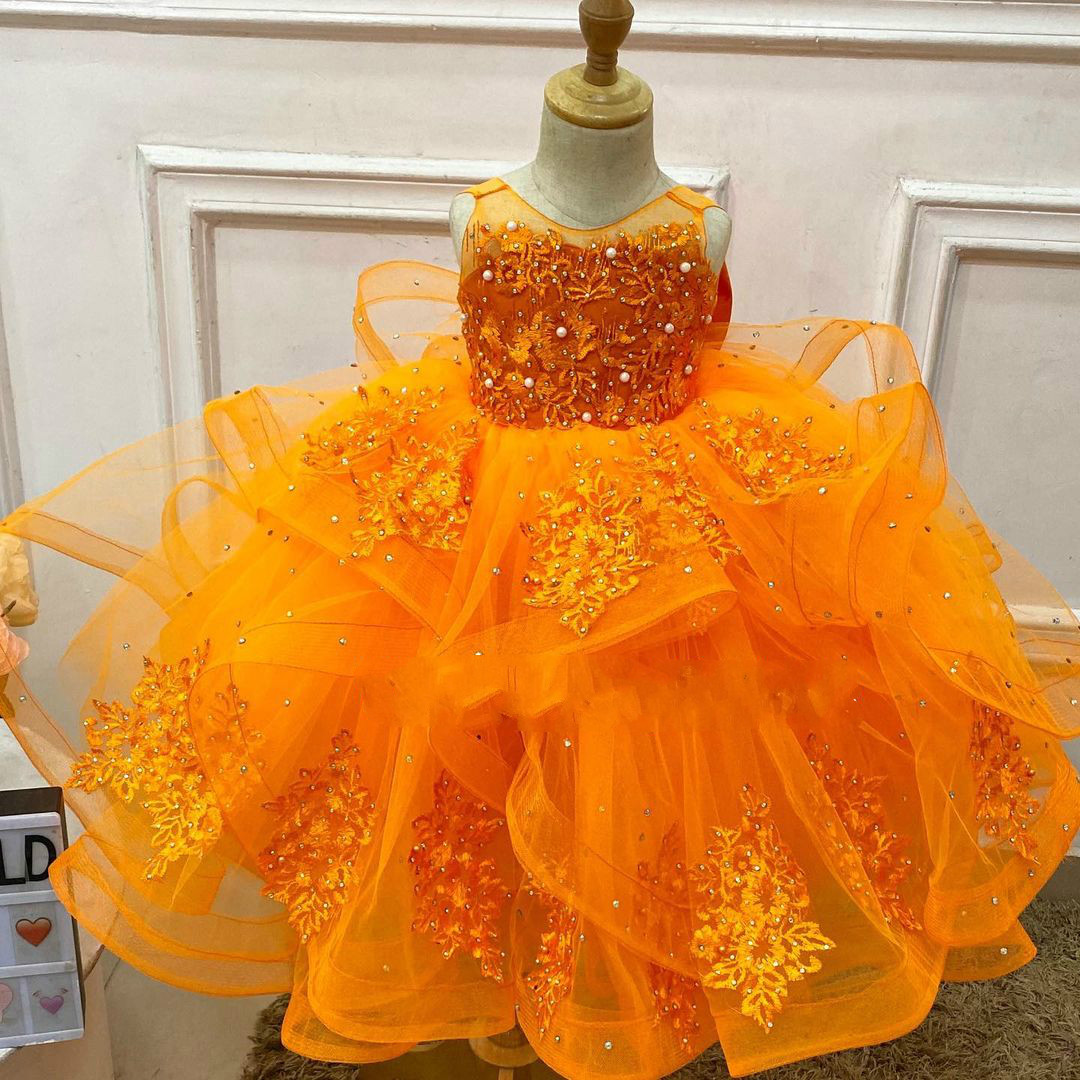 Luxurious Lace Crystals 2020 Flower Girl Dresses Ball Gown Tiers Little Girl Wedding Dresses Cheap Communion Pageant Dresses Gowns ZJ710, Light yellow
Luxurious Lace Crystals 2020 Flower Girl Dresses Ball Gown Tiers Little Girl Wedding Dresses Cheap Communion Pageant Dresses Gowns ZJ710, Light yellow