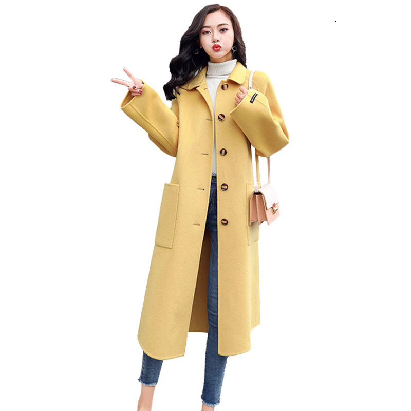 Winter High Quality Double Face Cashmere Woman's Long Coat 2021 New Single-breasted Loose Woolen Jacket R344 3dax, Avocado green
Winter High Quality Double Face Cashmere Woman's Long Coat 2021 New Single-breasted Loose Woolen Jacket R344 3dax, Avocado green