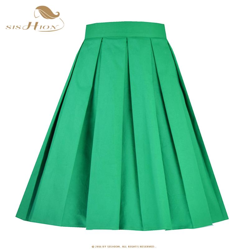 SISHION Sandy Color Solid Black Red Blue Yellow Women Skirt SS0012 Plus Size Cotton Vintage Pleated Midi Skirts with Pockets
SISHION Sandy Color Solid Black Red Blue Yellow Women Skirt SS0012 Plus Size Cotton Vintage Pleated Midi Skirts with Pockets