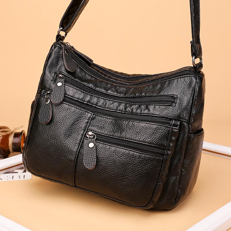2021 Fashion Casual Women Bag Soft Leather Shoulder Bags Mother PU Handbag Female Crossbody Messenger Bags Women's Purse, Style-3 black
2021 Fashion Casual Women Bag Soft Leather Shoulder Bags Mother PU Handbag Female Crossbody Messenger Bags Women's Purse, Style-3 black