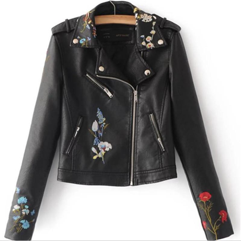 Woman Spring Pu Leather Jacket Female Fall Oversized Jackets Women Cuir Veste Lady Chaqueta Cuero Embroidery Coats, Black jacket
Woman Spring Pu Leather Jacket Female Fall Oversized Jackets Women Cuir Veste Lady Chaqueta Cuero Embroidery Coats, Black jacket
