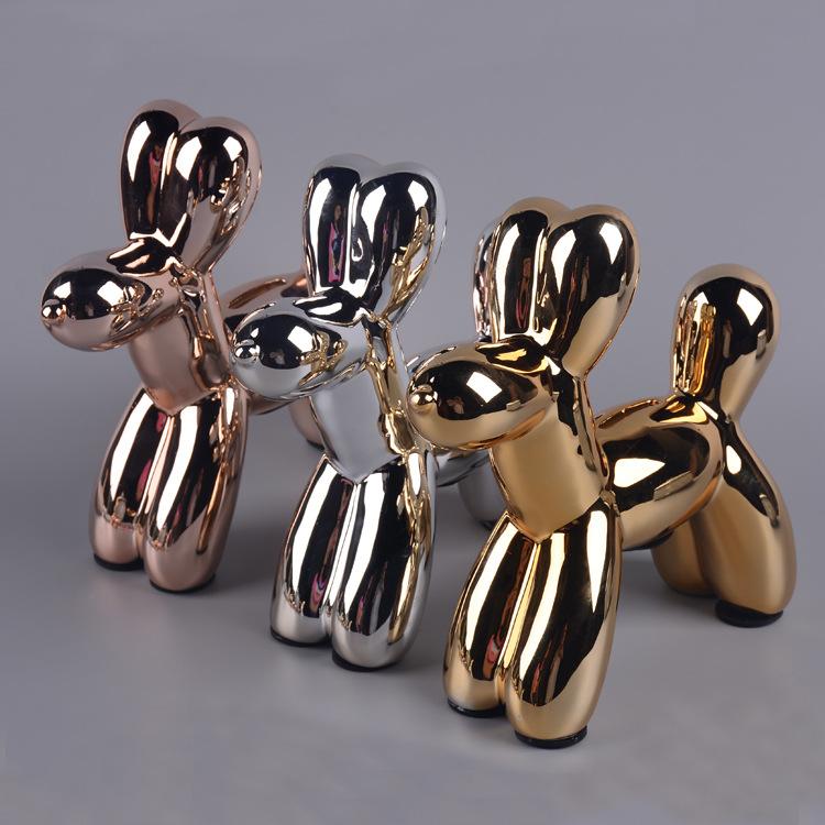 Ceramic Craft Animal Balloon Dog Piggy Bank Put A Nordic Home Decoration Put on A Gold Silver Balloon Plating Modern Home Ornament
Ceramic Craft Animal Balloon Dog Piggy Bank Put A Nordic Home Decoration Put on A Gold Silver Balloon Plating Modern Home Ornament