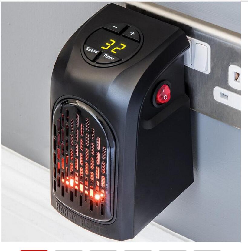 Wall Electric Heater Mini Fan Heater Desktop Household Wall Handy Heating Stove Radiator Warmer Machine for Winter EUUSUK Plug