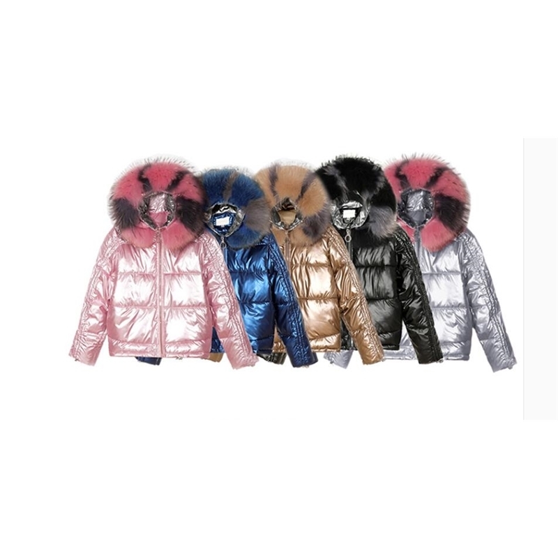Autumn Faux Fur Hooded Thick Coat Pink Women Cropped Jacket Woman Coats Winter 201127