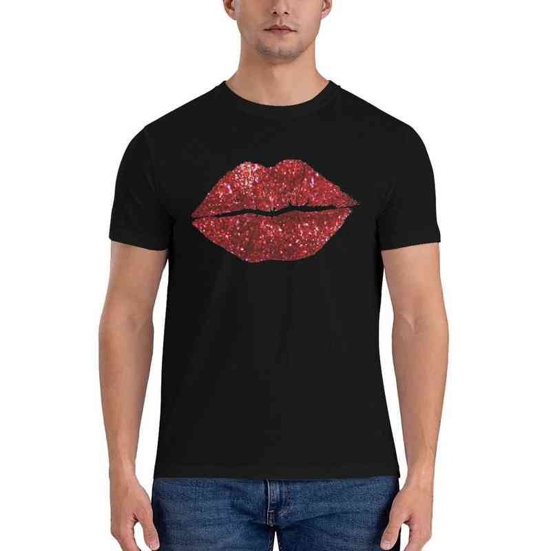 Red Glitter Lips T Shirt Style Pure T Shirts Short Sleeves Graphic Tshirt Fashion Top Tees Man Big Size G220216
Red Glitter Lips T Shirt Style Pure T Shirts Short Sleeves Graphic Tshirt Fashion Top Tees Man Big Size G220216