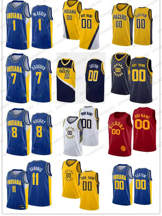 75th Men Women Youth Indiana' Pacers' 8 Justin Holiday 1 T.J. Warren 11 Domantas Sabonis 7 Malcolm Brogdon Custom Basketball Jersey 98g, Color
75th Men Women Youth Indiana' Pacers' 8 Justin Holiday 1 T.J. Warren 11 Domantas Sabonis 7 Malcolm Brogdon Custom Basketball Jersey 98g, Color