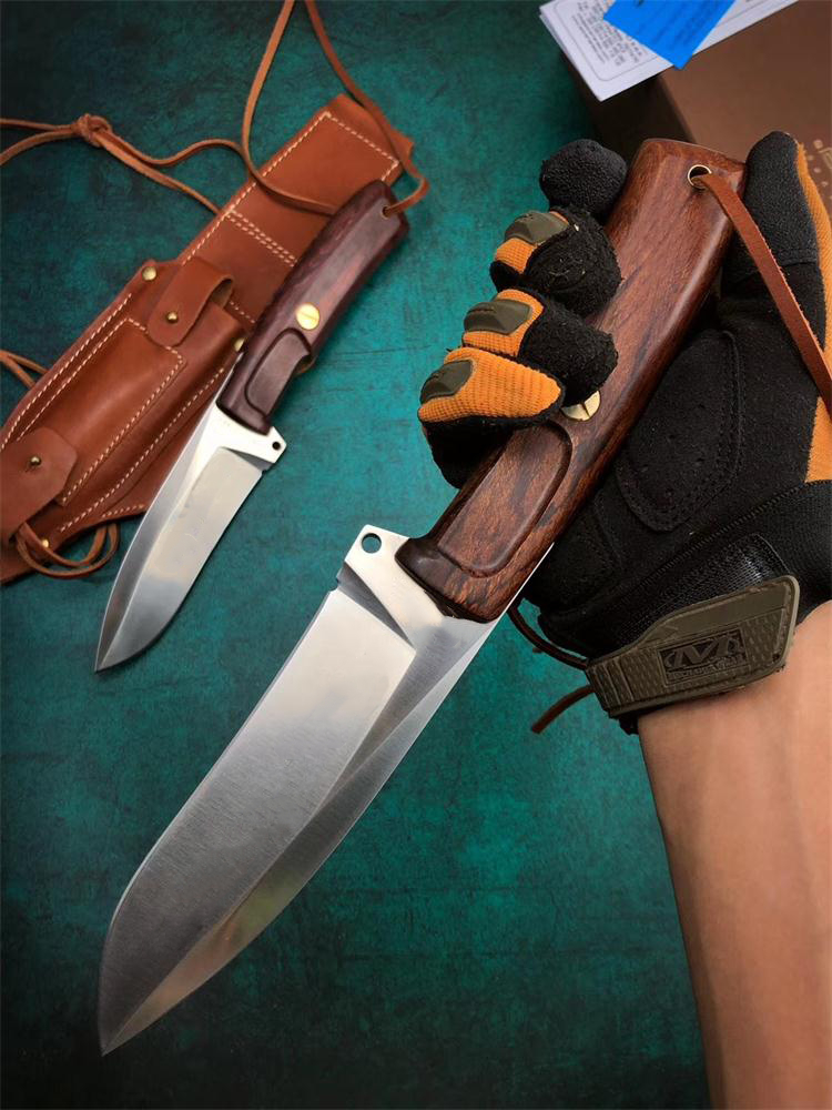 New Arrival Outdoor Survival Straight Knife N690 Satin Blade Full Tang Rosewood Handle Fixed Blade Knives With Leather Sheath and Retail Box
New Arrival Outdoor Survival Straight Knife N690 Satin Blade Full Tang Rosewood Handle Fixed Blade Knives With Leather Sheath and Retail Box