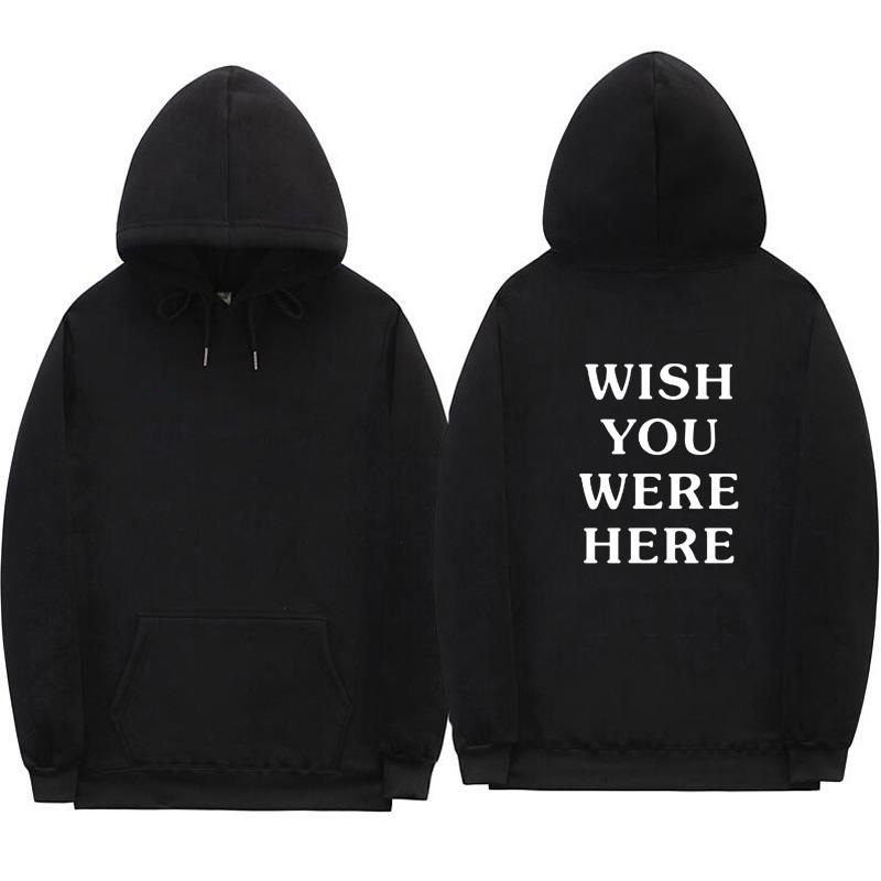 Men's Hoodies & Sweatshirts Wish You Were Here hoodies good fashion letter print Hoodie streetwear Man and woman Pullover Sweatshirt, Black
Men's Hoodies & Sweatshirts Wish You Were Here hoodies good fashion letter print Hoodie streetwear Man and woman Pullover Sweatshirt, Black