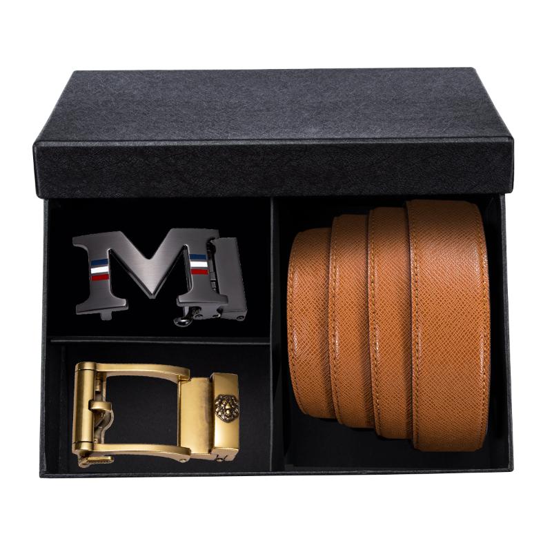Men Belt Automatic Buckle High Quality Genuine Leather Belt Jeans Fashion Orange Strap 3.5cm Width DiBanGu, Black
Men Belt Automatic Buckle High Quality Genuine Leather Belt Jeans Fashion Orange Strap 3.5cm Width DiBanGu, Black