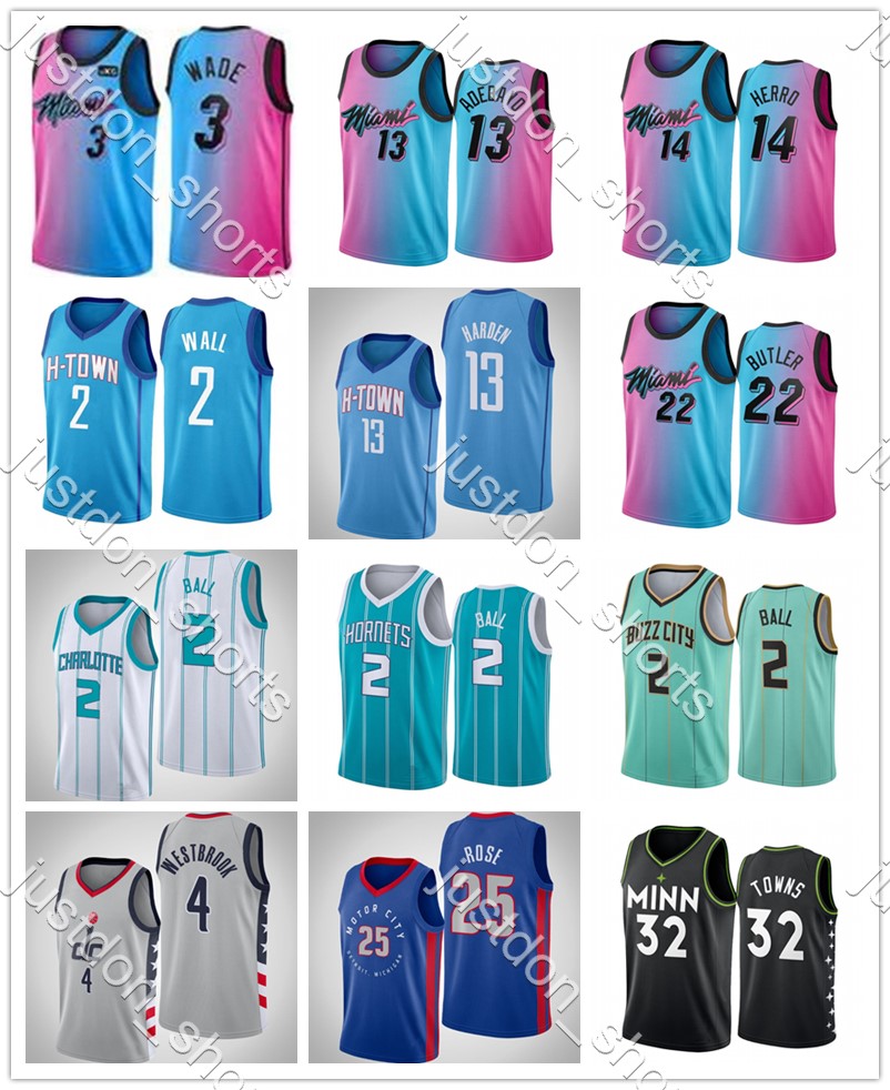 Mens Wade 3 Herro 14 Nunn 25 Butler 22 Harden 13 Wall 2 Ball 2 Westbrook 4 Rose 25 Towns 32 Embroidery City Black Edition Basketball Jerseys, Shows
Mens Wade 3 Herro 14 Nunn 25 Butler 22 Harden 13 Wall 2 Ball 2 Westbrook 4 Rose 25 Towns 32 Embroidery City Black Edition Basketball Jerseys, Shows