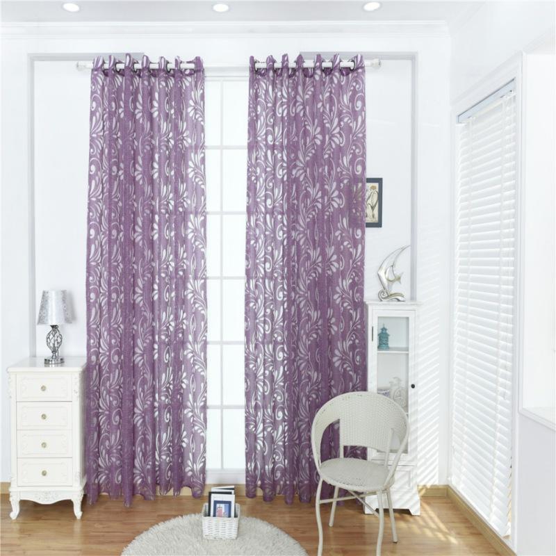 100 * 200CM Wear rods Polyester curtains for home decoration Phoenix tail bubble Window screening1, Purple
100 * 200CM Wear rods Polyester curtains for home decoration Phoenix tail bubble Window screening1, Purple