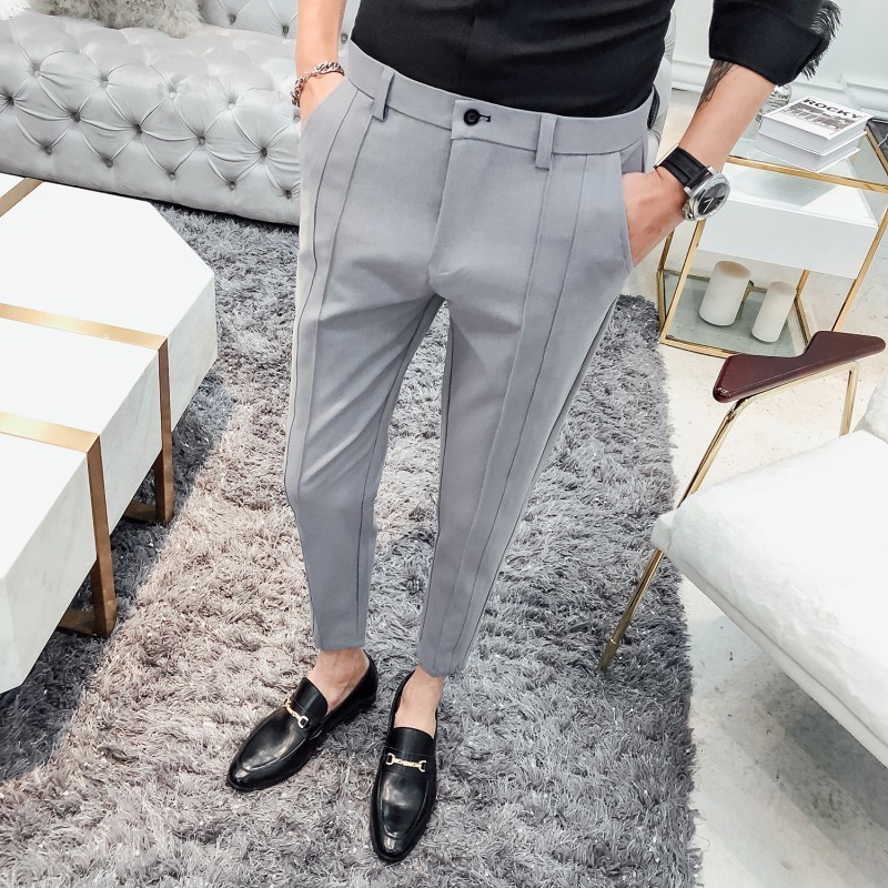 2021 New Fashion Business Stretch Suit Brand Black Gray Casual Straight Slim Pants Men's Trousers Px9l
2021 New Fashion Business Stretch Suit Brand Black Gray Casual Straight Slim Pants Men's Trousers Px9l