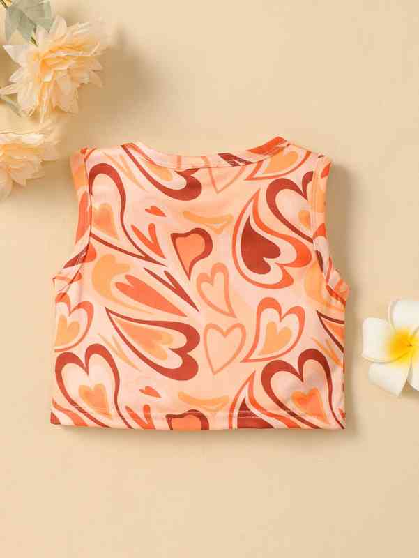 Baby Heart Print Tank Top SHE