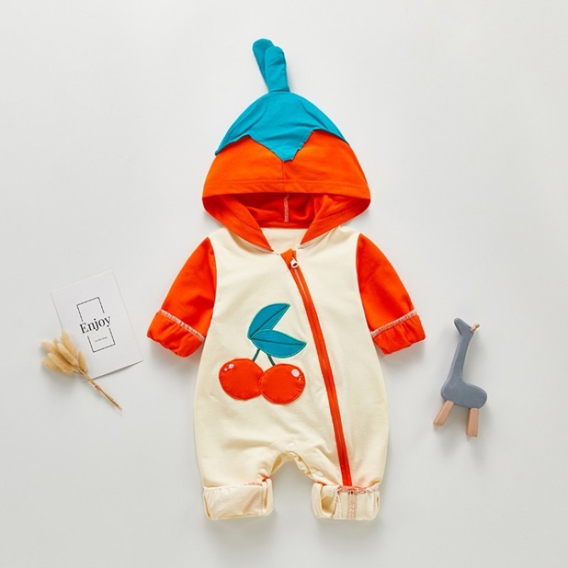 Newborn Hoodie Baby Clothes Infant Suits New Spring Autumn Outerwear Toddler Rompers 3m-18m Boy Girls Jumpsuit Y1221