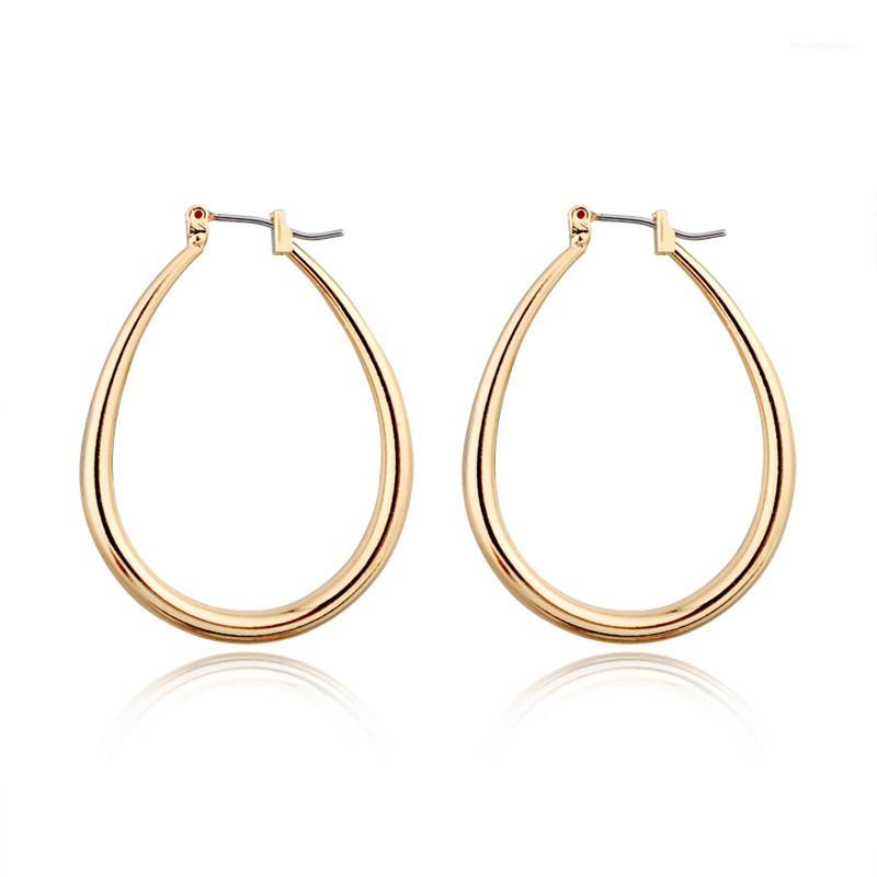 1pair Korea Chic Smooth Oval Hoop Earrings For Women Fashion Gold Color Big Circle Ear Hoop Glitter Earrings Jewelry E1371
1pair Korea Chic Smooth Oval Hoop Earrings For Women Fashion Gold Color Big Circle Ear Hoop Glitter Earrings Jewelry E1371