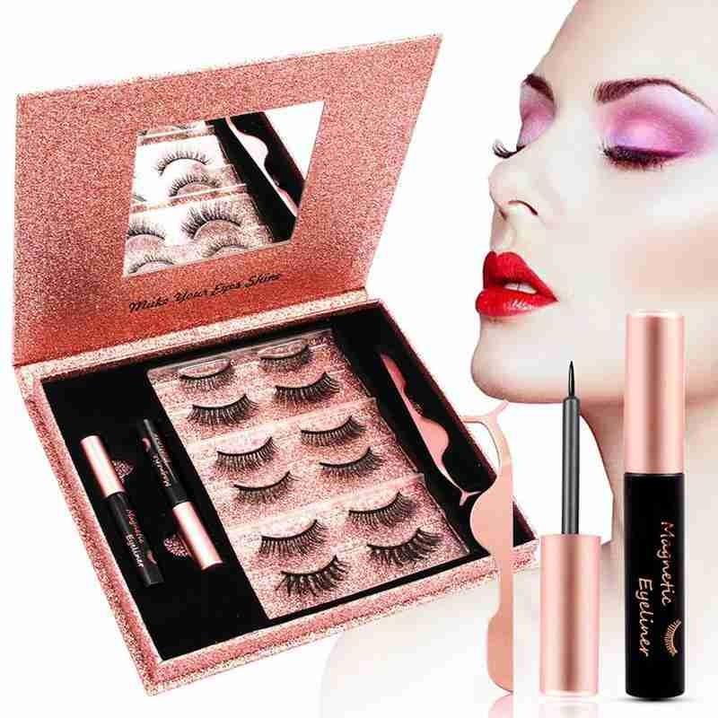 6pairs False Eyelashes Set Lashes Eyeliner Magnetic Kit Nature Long Lasting Waterproof Magnet False Eyelashes Cosmetic Make Up
6pairs False Eyelashes Set Lashes Eyeliner Magnetic Kit Nature Long Lasting Waterproof Magnet False Eyelashes Cosmetic Make Up