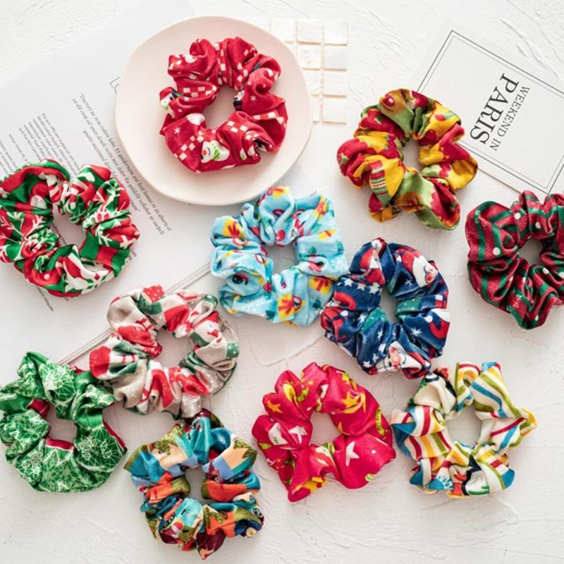 Flannel Christmas Scrunchies Ponytail Holder Velvet Hair Rope Hair Ties Elastic Bands Xmas Geometric Print Accessories
Flannel Christmas Scrunchies Ponytail Holder Velvet Hair Rope Hair Ties Elastic Bands Xmas Geometric Print Accessories