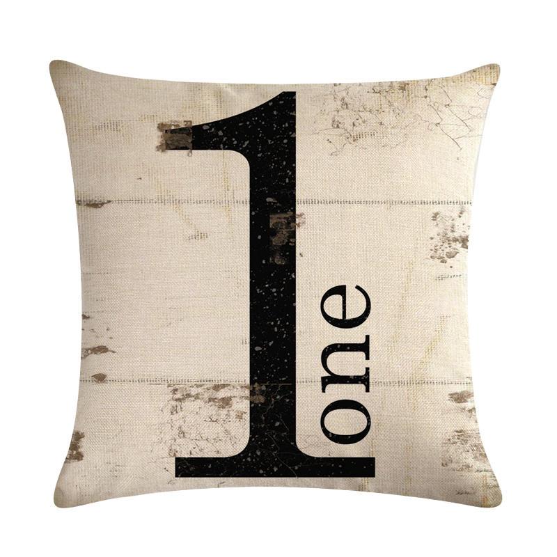Pillow Cover Decorative Number Letter Printed Cushion Covers 45*45 Pillowcase Sofa Cushions Linen Home Decor Throw Pillow Case, Style 3
Pillow Cover Decorative Number Letter Printed Cushion Covers 45*45 Pillowcase Sofa Cushions Linen Home Decor Throw Pillow Case, Style 3