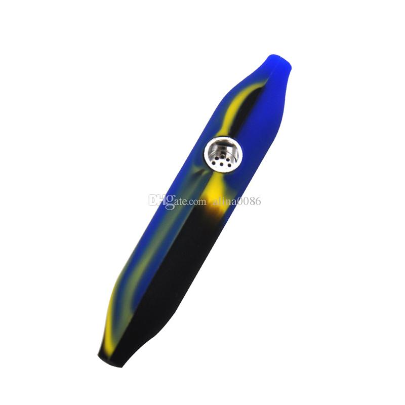 4.3 inches Silicone Pipe high quality Tobacco pipes with metal Bowl Silicon spoon one
4.3 inches Silicone Pipe high quality Tobacco pipes with metal Bowl Silicon spoon one