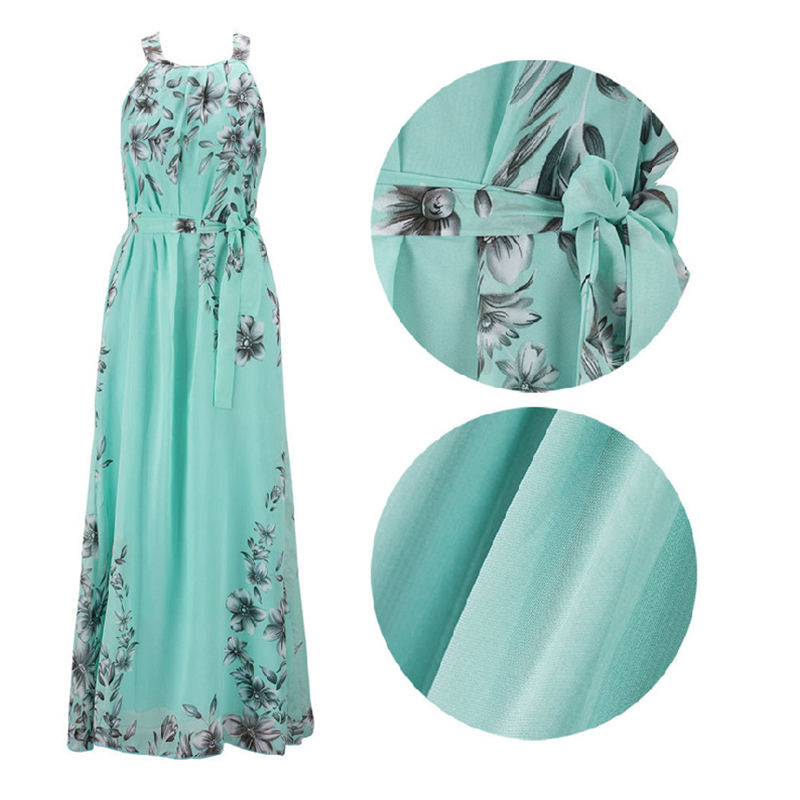 Summer Dress Women Long Sexy Loose Dress Women Beach Floral Boho Maxi The Dress Female Vestido Plus Size Sundress Clothing T200604