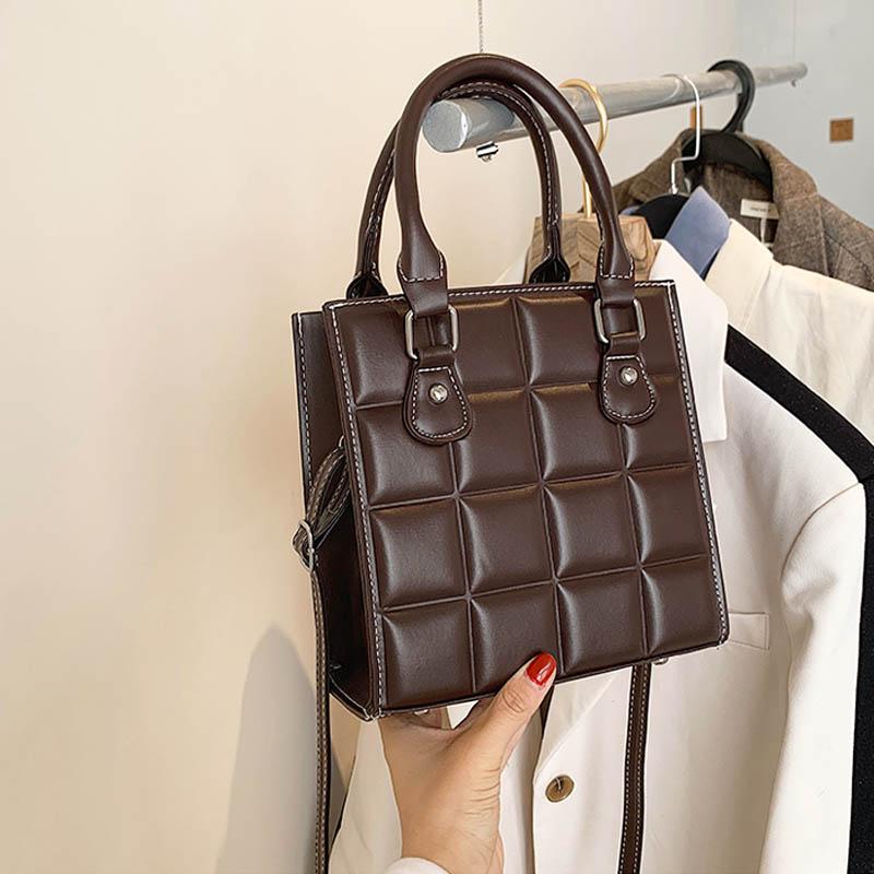 Fashion women Shoulder Bag Luxury Handbag Designer PU Leather Handle Tote Solid Color Female Messenger Bags Retro Hand Bag, Khaki shoulder bag
Fashion women Shoulder Bag Luxury Handbag Designer PU Leather Handle Tote Solid Color Female Messenger Bags Retro Hand Bag, Khaki shoulder bag