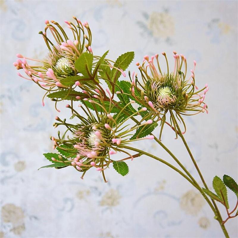 Fake Pincushion Flower (3 heads/piece) 27.56" Length Simulation Plastic Flowers for Wedding Home Decorative Artificial Flowers, Green
Fake Pincushion Flower (3 heads/piece) 27.56" Length Simulation Plastic Flowers for Wedding Home Decorative Artificial Flowers, Green