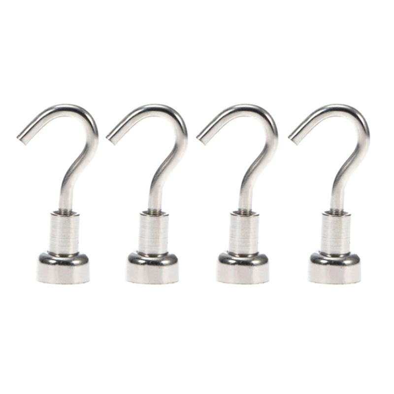 4pcs Magnetic Hooks Powerful Heavy Duty Neodymium Magnet Refrigerator Surfaces Not Scratch PAK55
4pcs Magnetic Hooks Powerful Heavy Duty Neodymium Magnet Refrigerator Surfaces Not Scratch PAK55