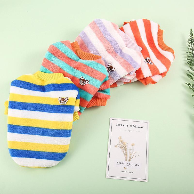 2020 Winter Puppy Dog Clothes Flannel Soft Dogs Coat Jacket Rainbow Dog Sweatershirt Chihuahua Clothes For Small Dogs Costume1
2020 Winter Puppy Dog Clothes Flannel Soft Dogs Coat Jacket Rainbow Dog Sweatershirt Chihuahua Clothes For Small Dogs Costume1