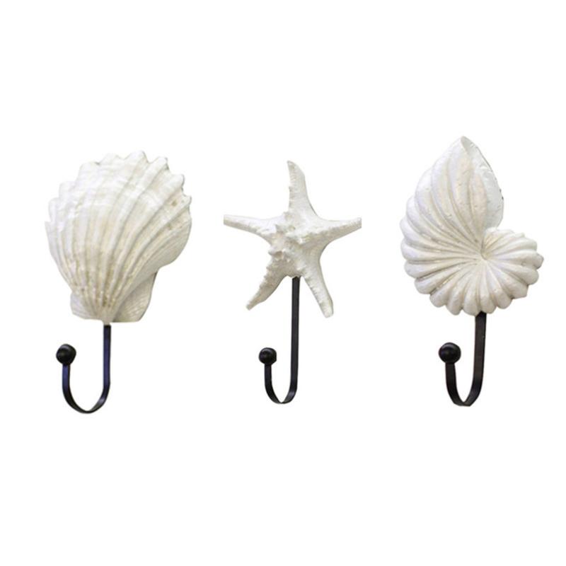 3pcs Hooks Shell Resin Mediterranean Style Sea Star Decor Scallop Conch Coat Hanger Multi-Purpose Hooks #4A17
3pcs Hooks Shell Resin Mediterranean Style Sea Star Decor Scallop Conch Coat Hanger Multi-Purpose Hooks #4A17
