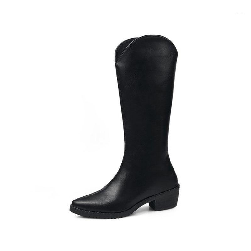Winter Leather Stylish Mid Calf Boots Women Fashion Square Heels Warm Plus Velvet Pointed Toe Knight Shoes Botas De Mujer1, Sx 4007
Winter Leather Stylish Mid Calf Boots Women Fashion Square Heels Warm Plus Velvet Pointed Toe Knight Shoes Botas De Mujer1, Sx 4007