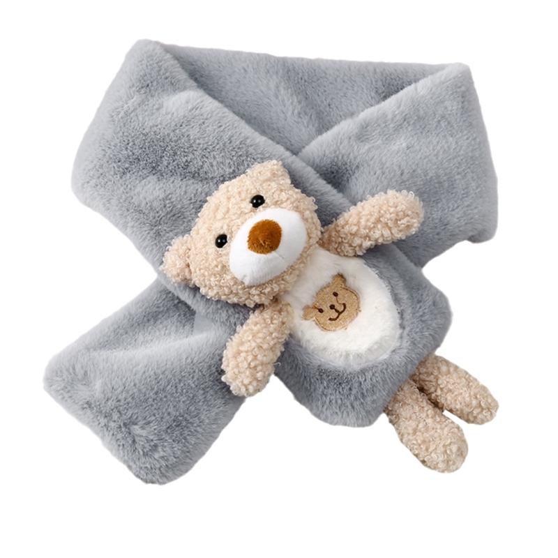 Scarves Scarf Kid Autumn And Winter Cute Candy Color Plush Thick Warm Solid Bear Decor Cross Student Children, Blue;gray
Scarves Scarf Kid Autumn And Winter Cute Candy Color Plush Thick Warm Solid Bear Decor Cross Student Children, Blue;gray