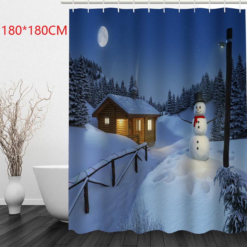 Home Decor Bathroom Supplies Hanging Christmas Drape Snowman Pattern Easy Clean Waterproof Shower Curtain
Home Decor Bathroom Supplies Hanging Christmas Drape Snowman Pattern Easy Clean Waterproof Shower Curtain