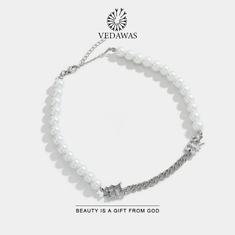 Vedawas Elegant Pearl Beaded Necklace for Lady Romantic Wedding Jewelry 2021 Trend Simple Style Metal Accessories Bride Gifts
Vedawas Elegant Pearl Beaded Necklace for Lady Romantic Wedding Jewelry 2021 Trend Simple Style Metal Accessories Bride Gifts