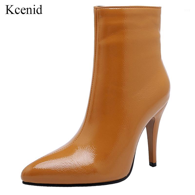 Kcenid 2020 New patent leather women boots with heels sexy pointed toe high heels party boots zipper shoes winter women1, Black
Kcenid 2020 New patent leather women boots with heels sexy pointed toe high heels party boots zipper shoes winter women1, Black