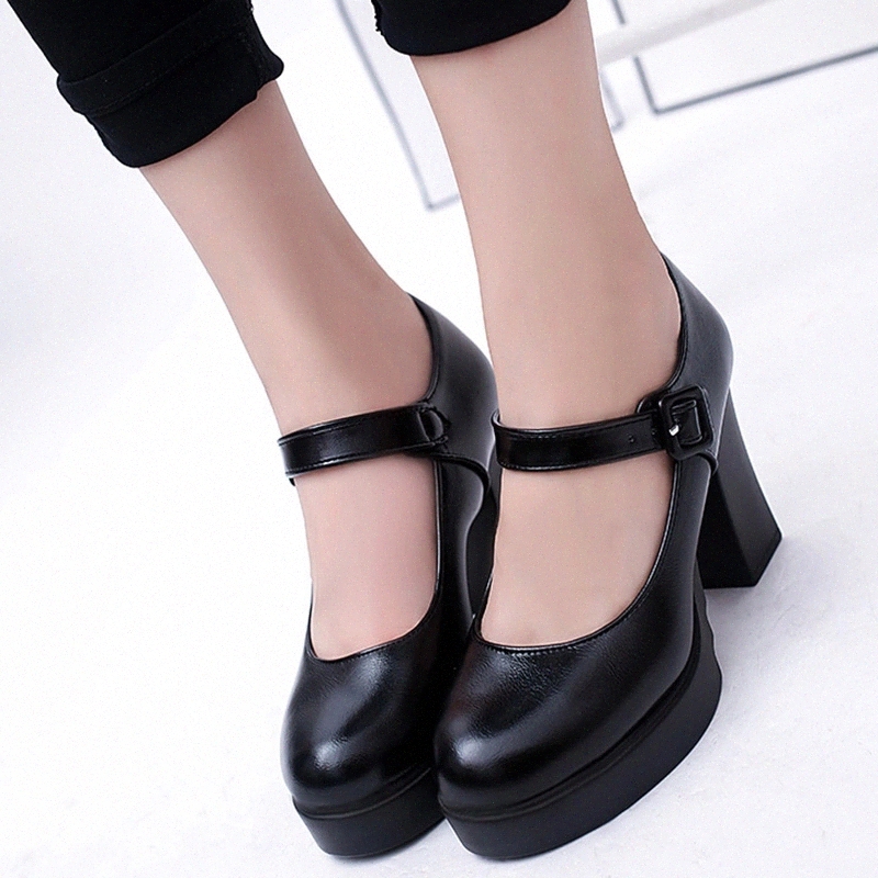 Rimocy Classic 9cm High Heels Office Shoes for Women Elegant Buckle Leather Pumps Woman Black Thick Heels Platform Pumps Mujer #2x8o
Rimocy Classic 9cm High Heels Office Shoes for Women Elegant Buckle Leather Pumps Woman Black Thick Heels Platform Pumps Mujer #2x8o