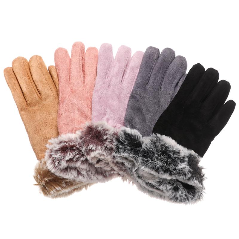 Five Fingers Gloves Women Winter Thick Plush Warm Full Finger Mittens Suede Leather Touch Screen Outdoor Sport Driving
Five Fingers Gloves Women Winter Thick Plush Warm Full Finger Mittens Suede Leather Touch Screen Outdoor Sport Driving
