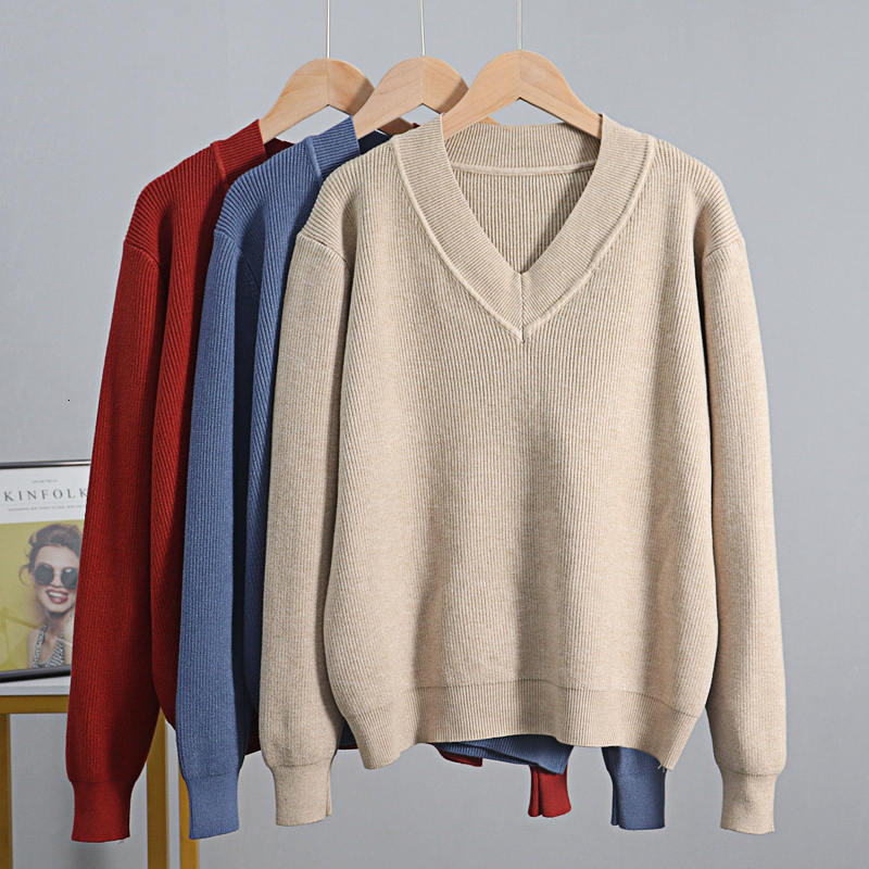 2021 New v Neck Women Autumn Winter Basic Thick Warm Knitted Jumper Top Femme Casual Ribbed Pullover Sweater Iuct, Khaki y2281
2021 New v Neck Women Autumn Winter Basic Thick Warm Knitted Jumper Top Femme Casual Ribbed Pullover Sweater Iuct, Khaki y2281