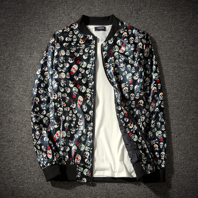 2021 New Loose Bomber Men's Casual Hip Hop Baseball Collar Print Fashion Smooth Jacket Streetwear I47y, Black
2021 New Loose Bomber Men's Casual Hip Hop Baseball Collar Print Fashion Smooth Jacket Streetwear I47y, Black