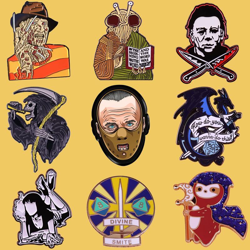 SP040 Hannibal Mask Cartoon Enamel Pin Brooches Creative Horror Metal Brooch Pins Denim Hat Badge Collar Jewelry Halloween gifts
SP040 Hannibal Mask Cartoon Enamel Pin Brooches Creative Horror Metal Brooch Pins Denim Hat Badge Collar Jewelry Halloween gifts