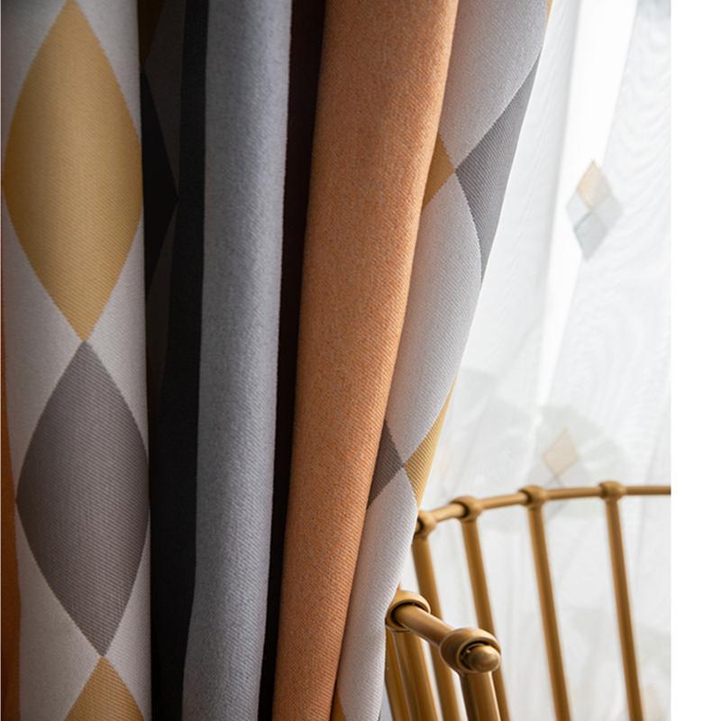 Jacquard Cotton Linen Colored Diamond Geometry Curtains Kitchen Stitching Stripe Window Shade Chenille Curtains For Living Room, 1pc tulle
Jacquard Cotton Linen Colored Diamond Geometry Curtains Kitchen Stitching Stripe Window Shade Chenille Curtains For Living Room, 1pc tulle