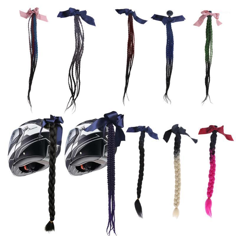 Helmet Pigtail Ombre Color with Bowknot Helmet Ponytail with Removable Suction CUP used for Motorcycle or Bicycle1, Black to blue
Helmet Pigtail Ombre Color with Bowknot Helmet Ponytail with Removable Suction CUP used for Motorcycle or Bicycle1, Black to blue
