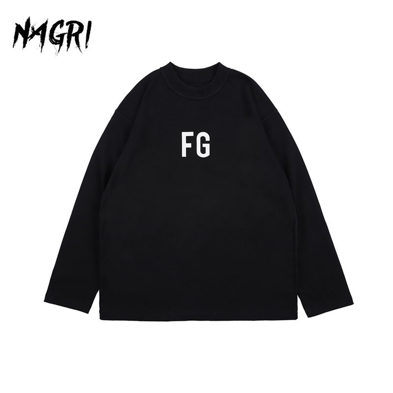 Hip Hop Long Sleeve T shirt Men FG Graphic Letter Printed Solid Color Loose Pullover Casual Tee Men' Streetwear T-shirts 201203, Black
Hip Hop Long Sleeve T shirt Men FG Graphic Letter Printed Solid Color Loose Pullover Casual Tee Men' Streetwear T-shirts 201203, Black