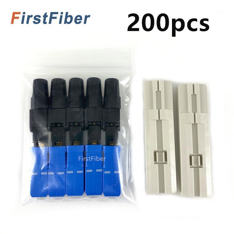 

SC UPC Fast Connector 10/100/200pcs Ftth Optical Connectos Embedded Connector FTTH Tool Cold Fiber Fast UPC1